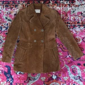 Zara Genuine Suede Jacket Medium